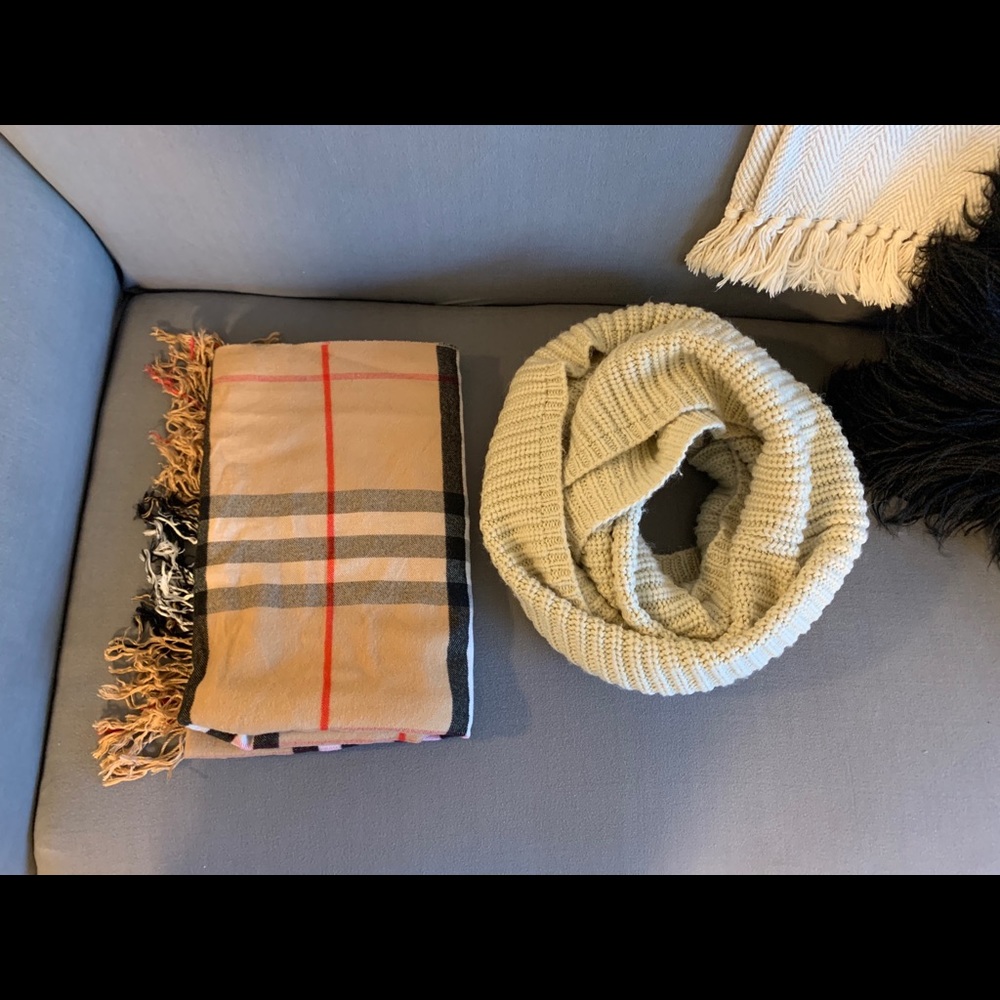 Burberry Scarf and Regular Scarf